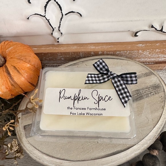 Pumpkin Soufflé soy wax melt fragrance bars Handmade by Fancee Farmhou… - Picture 4 of 5